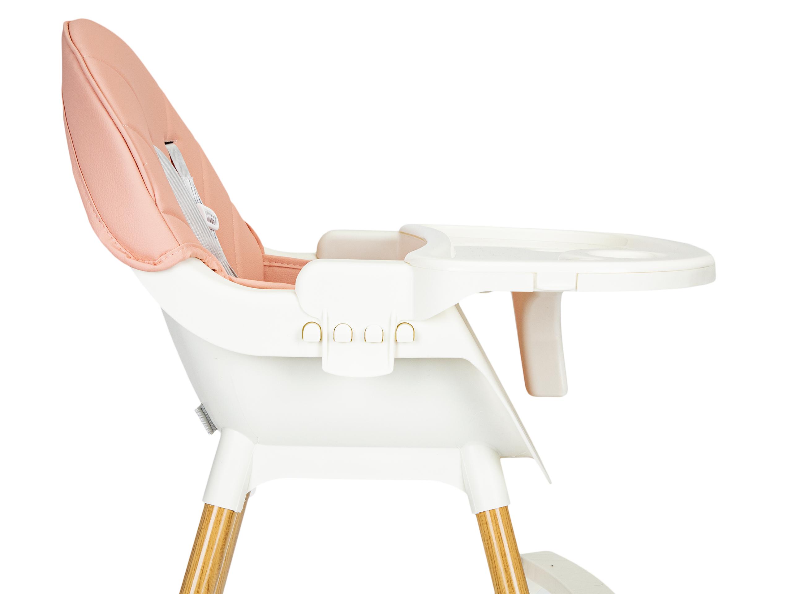 Ecotoys Maitinimo kėdutė Eko Žaislas Bangos 2in1 Rožinė