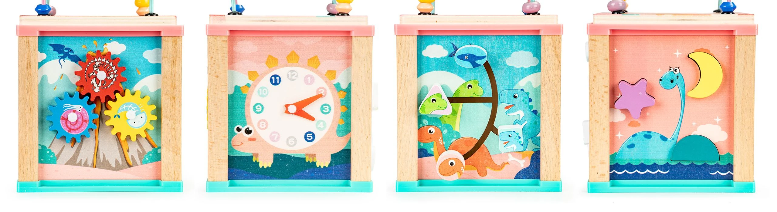 Cube Medinis lavinantis kubas, ECOTOYS mula rūšiuotojas