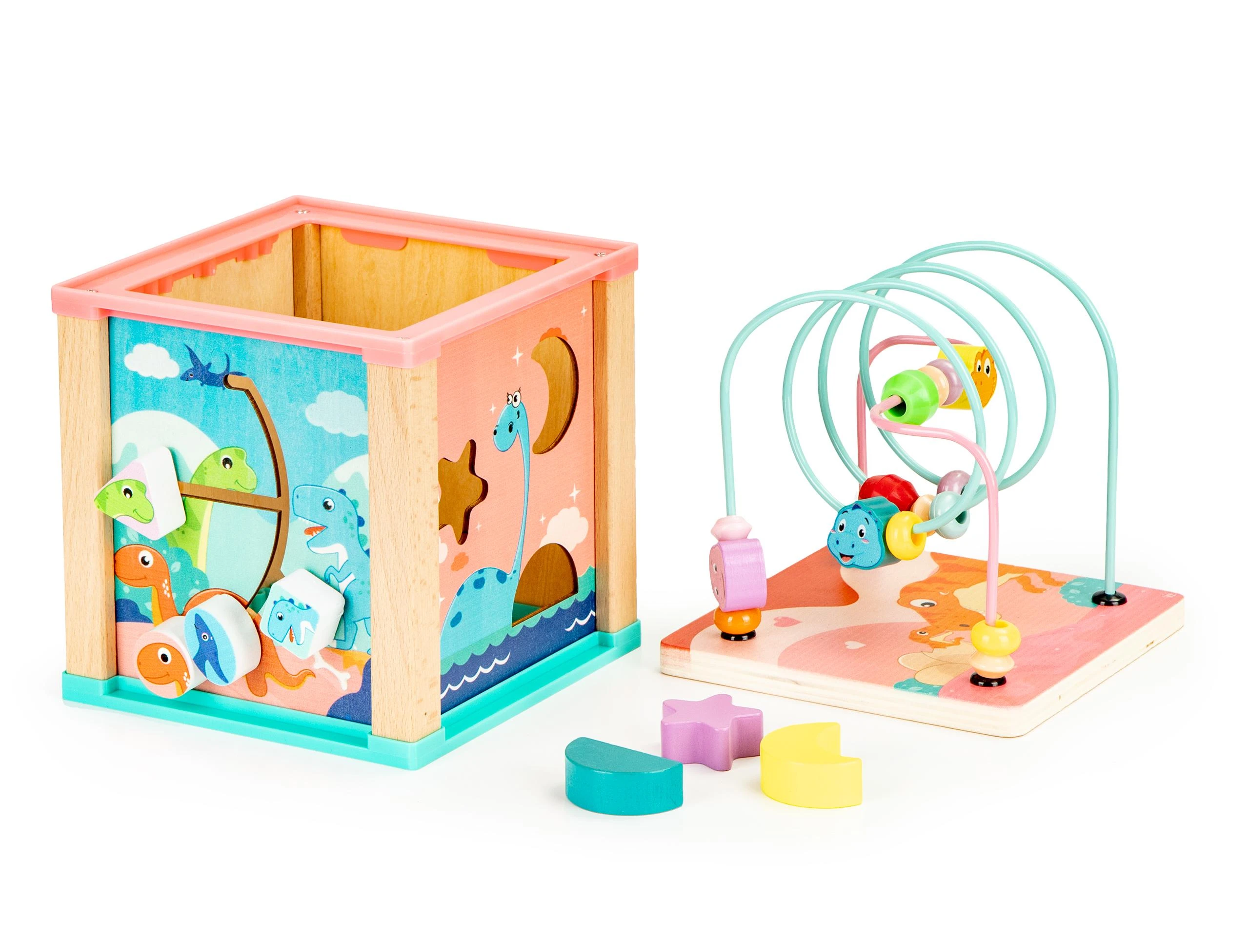 Cube Medinis lavinantis kubas, ECOTOYS mula rūšiuotojas