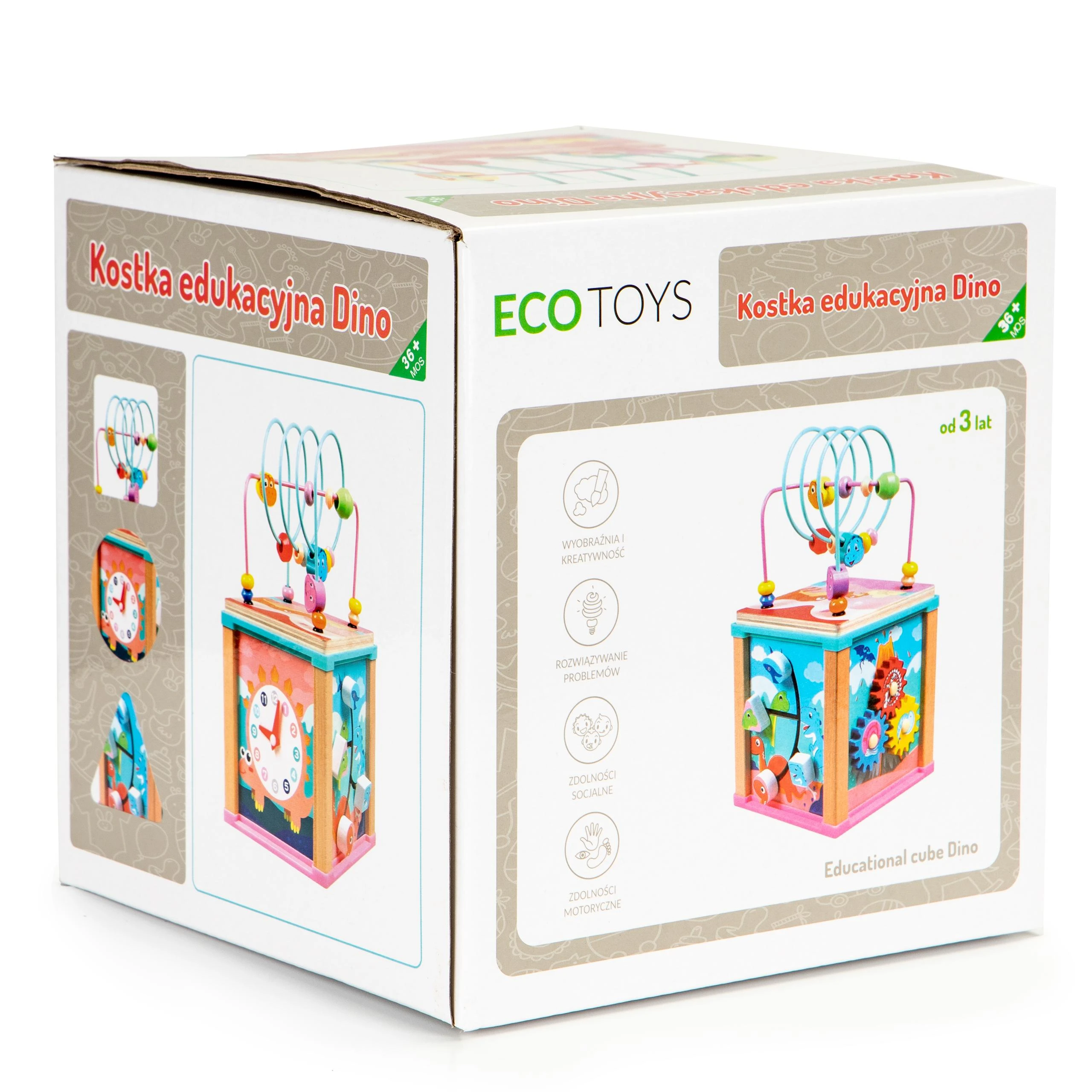 Cube Medinis lavinantis kubas, ECOTOYS mula rūšiuotojas