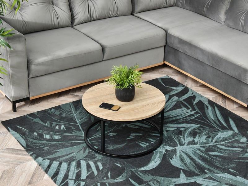 Modernhome Kavos staliukas Modern Home, 60 cm, juodas/rudas