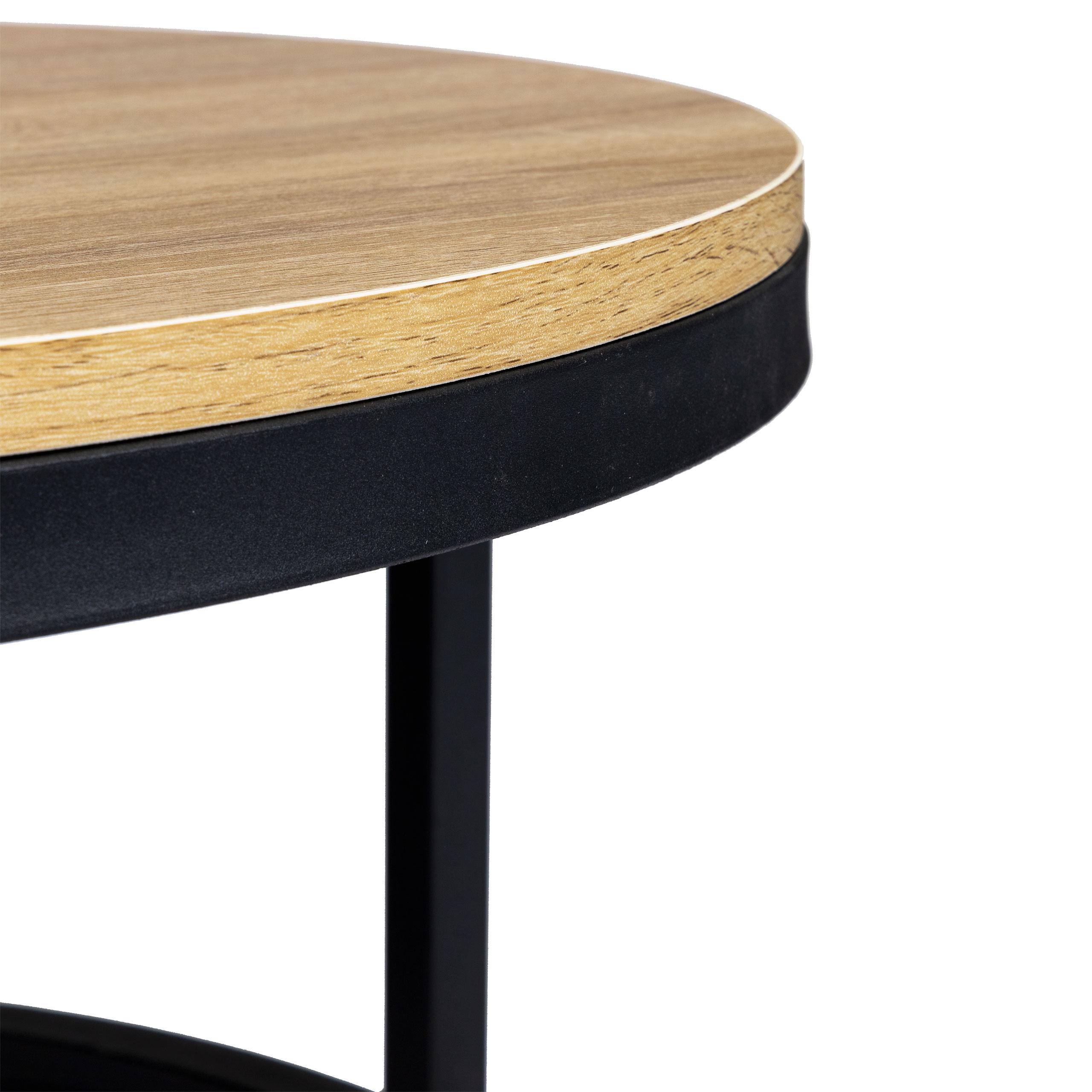 Modernhome Kavos staliukas Modern Home, 60 cm, juodas/rudas