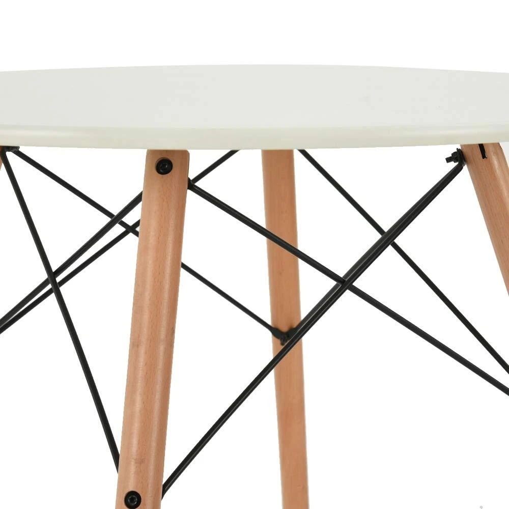 Modernhome Kavos staliukas, baltas, skersmuo 60 cm