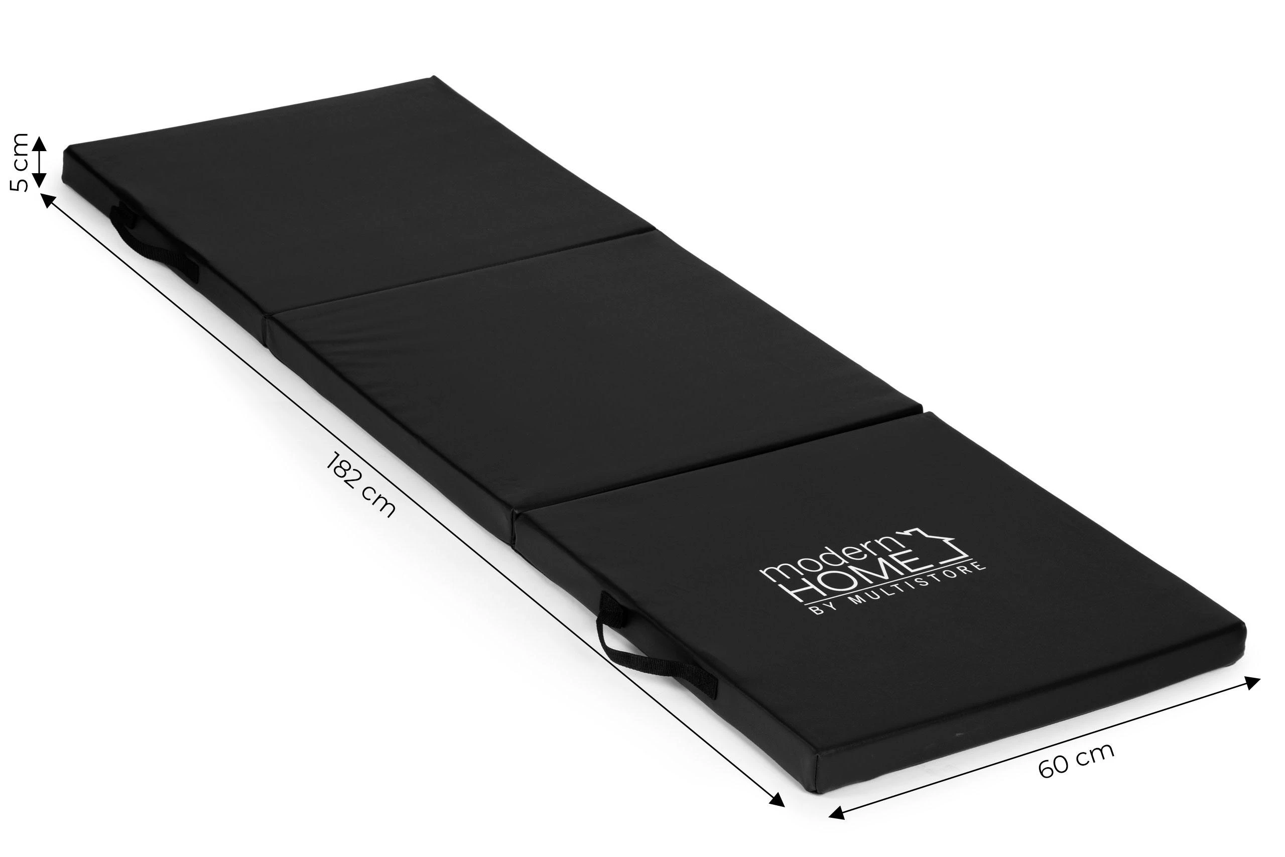 Modernhome Juodas gimnastikos čiužinys 182x60cm