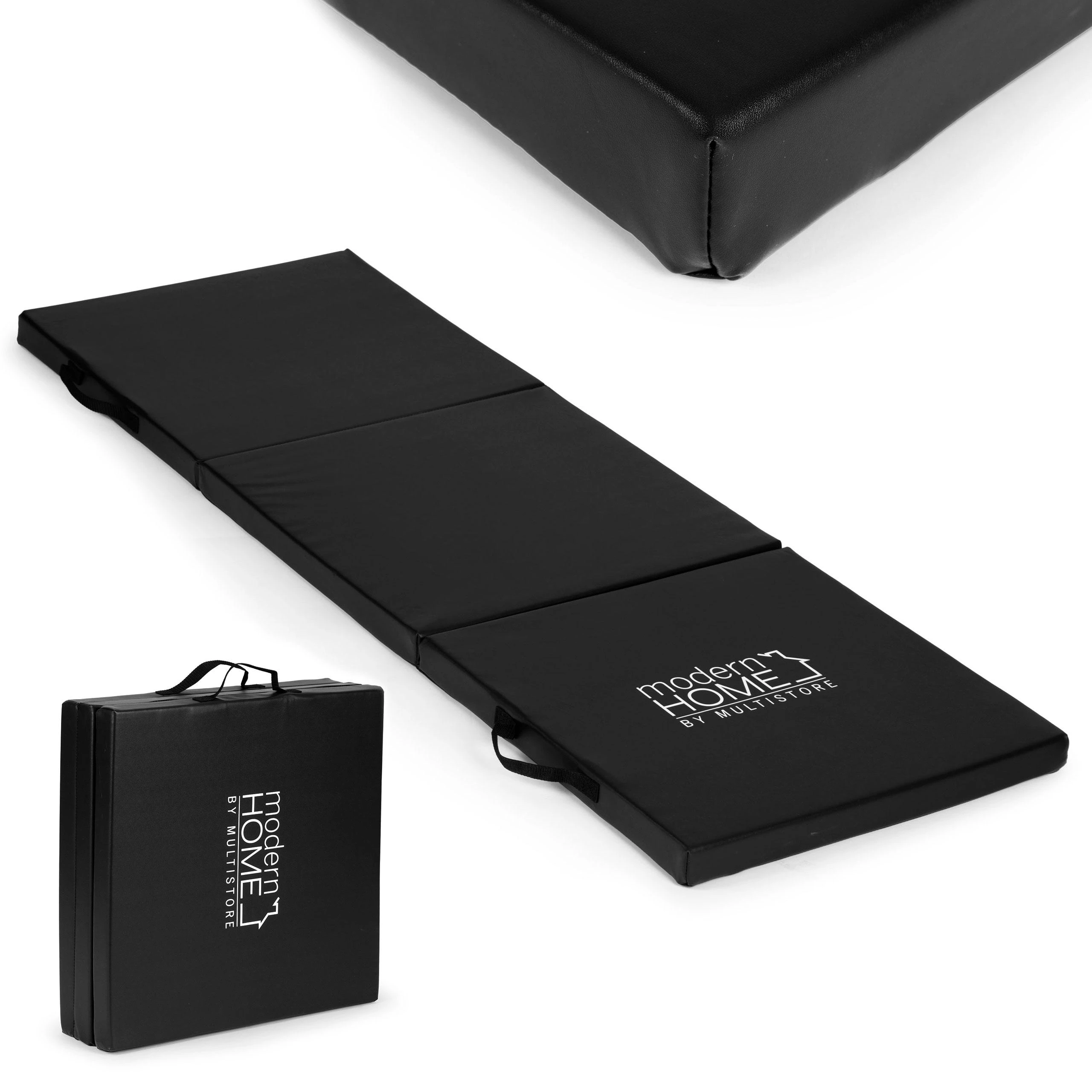 Modernhome Juodas gimnastikos čiužinys 182x60cm