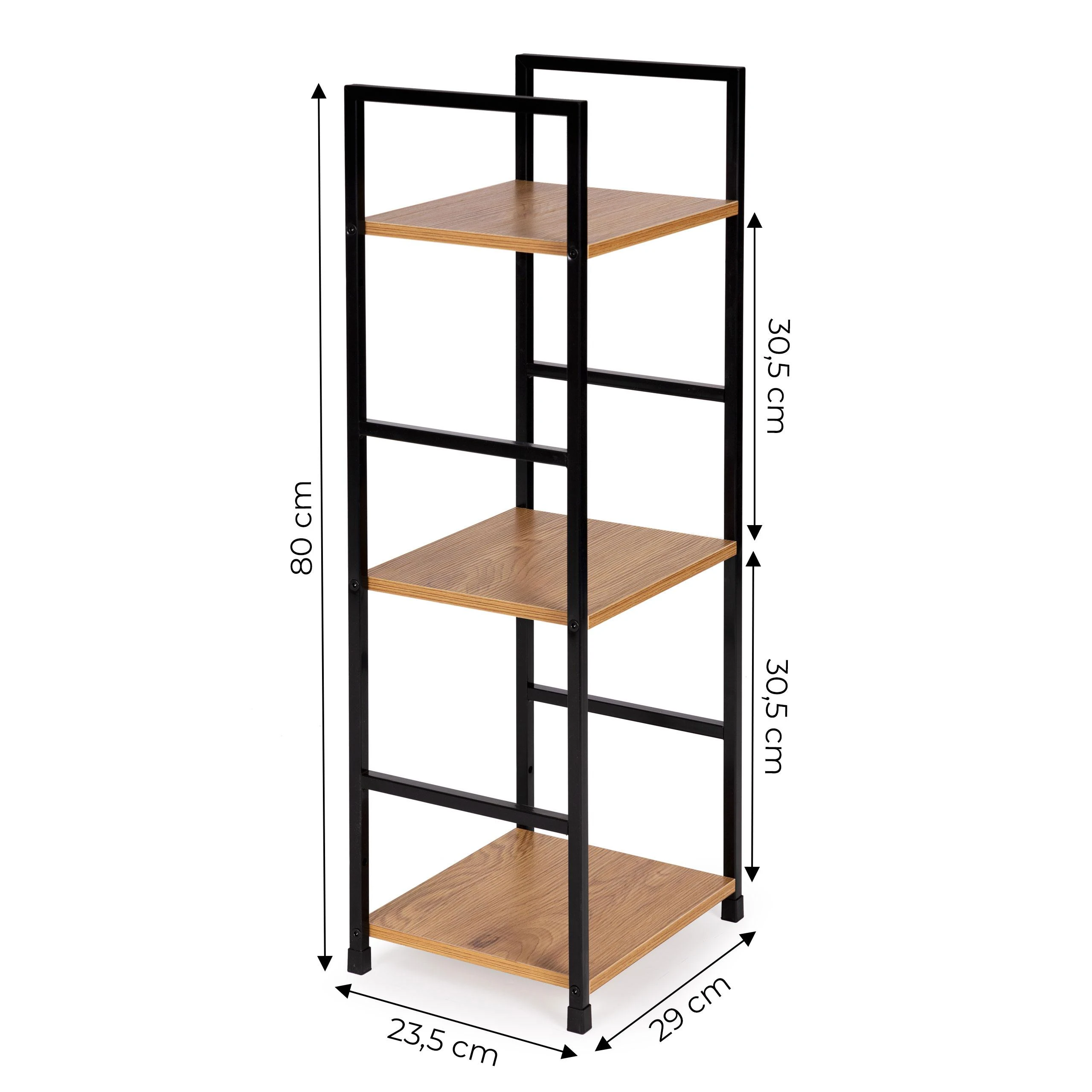 Modernhome Metalinė lentyna LOFT, 3 aukštų