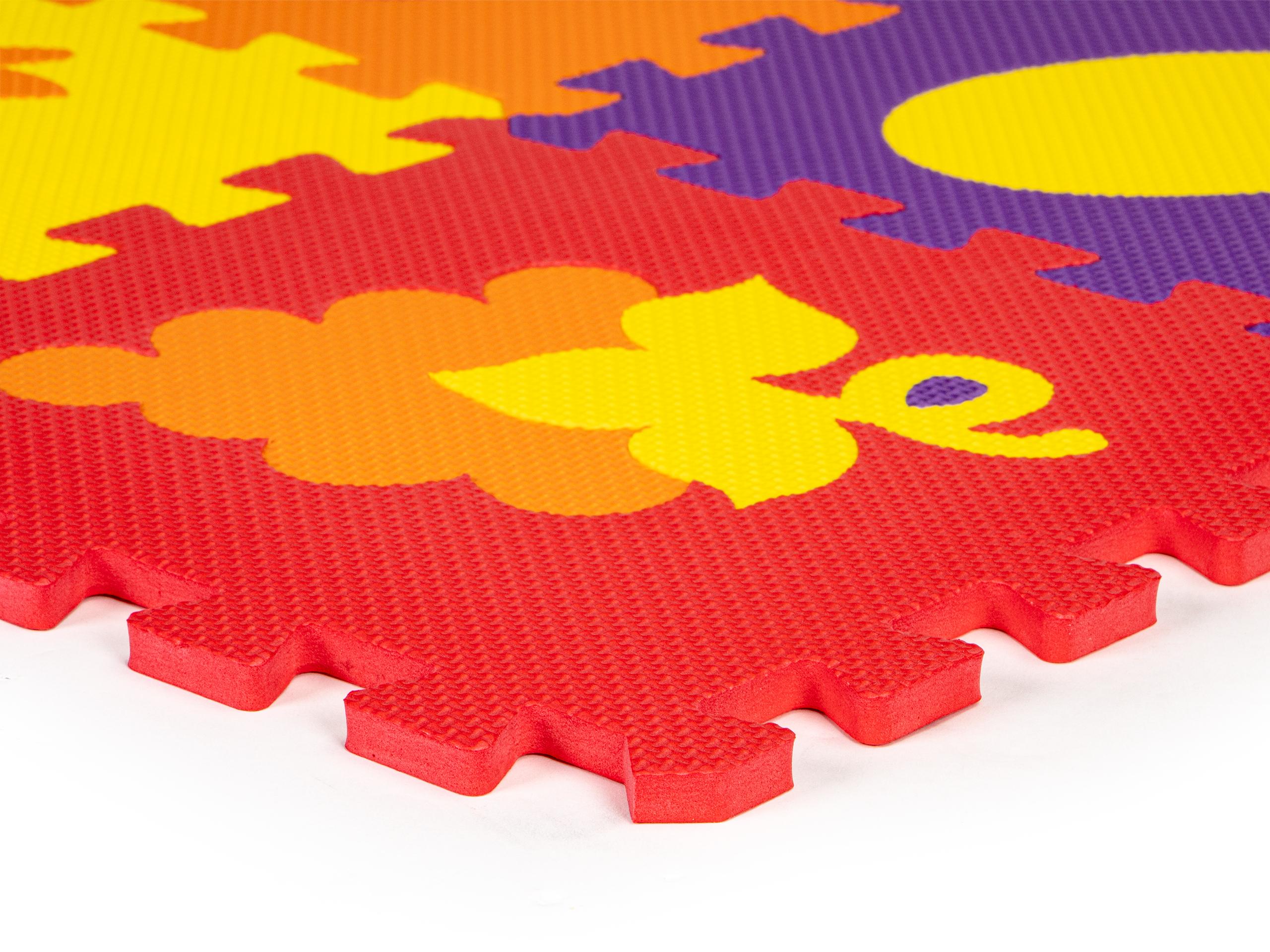 Mokomasis putplasčio kilimėlis EVA dėlionė 20 dalių 148x119cm ECOTOYS