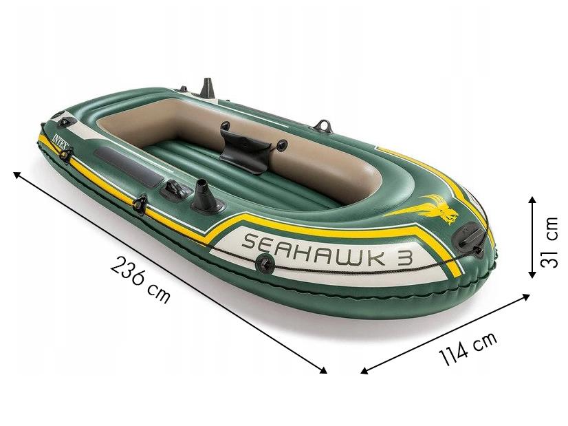 Pripučiama valtis Intex Seahawk II 236x114x41cm 68347NP