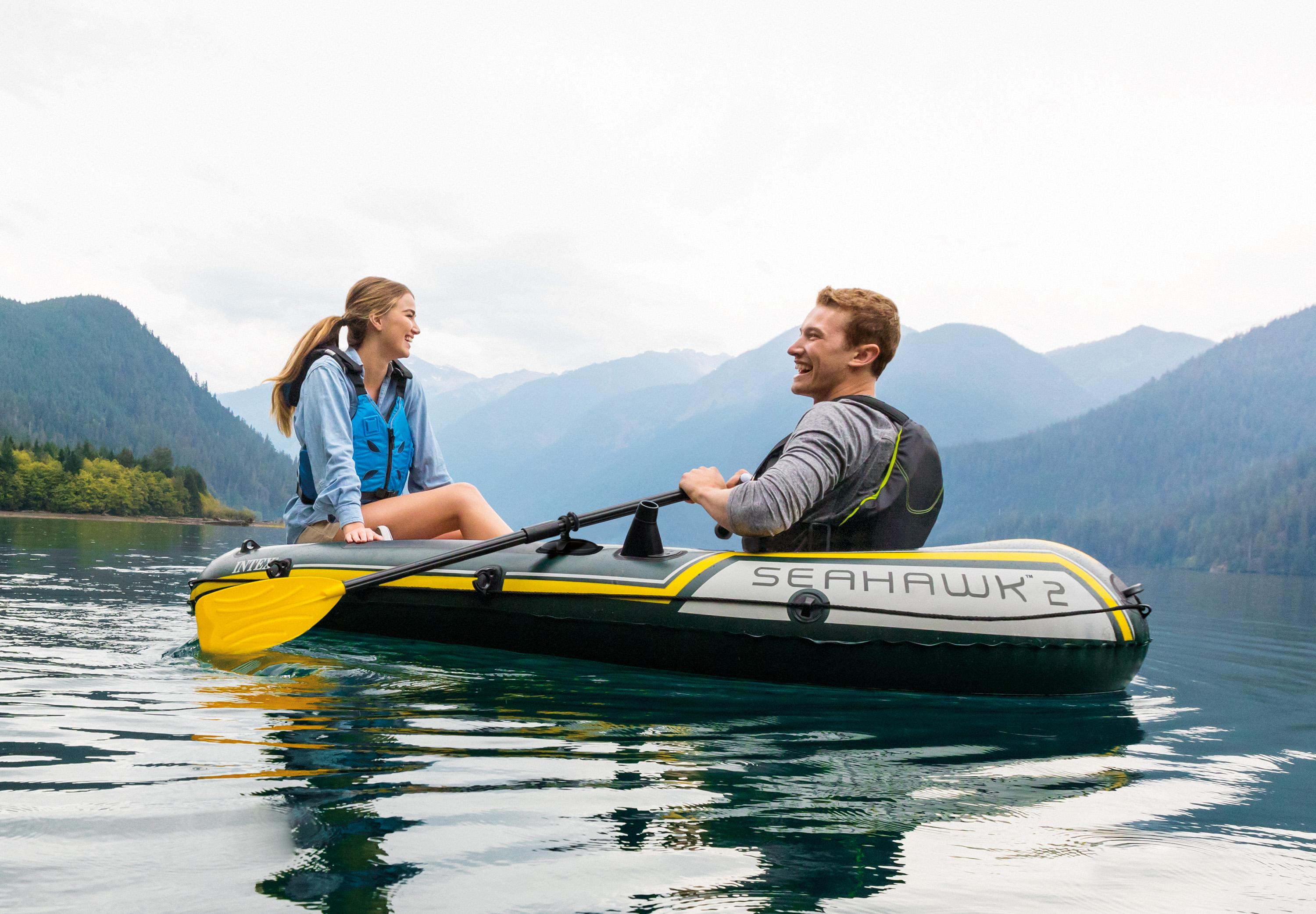 Pripučiama valtis Intex Seahawk II 236x114x41cm 68347NP