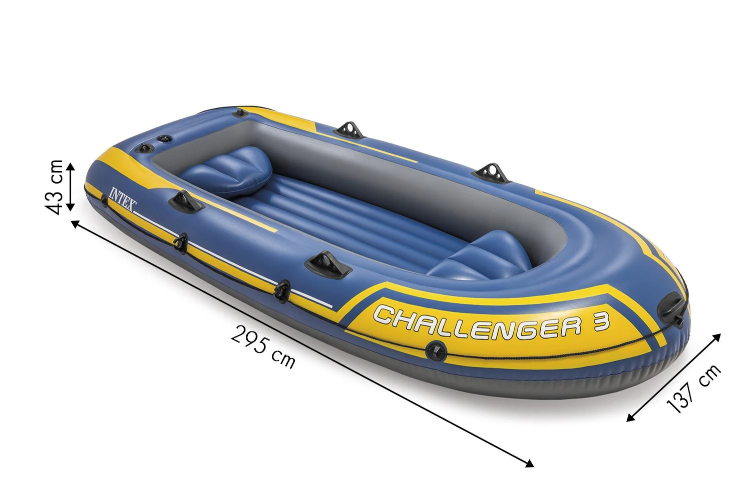 Pripučiama valtis Intex CHALENGER 3, 295 x 137 x 43 cm