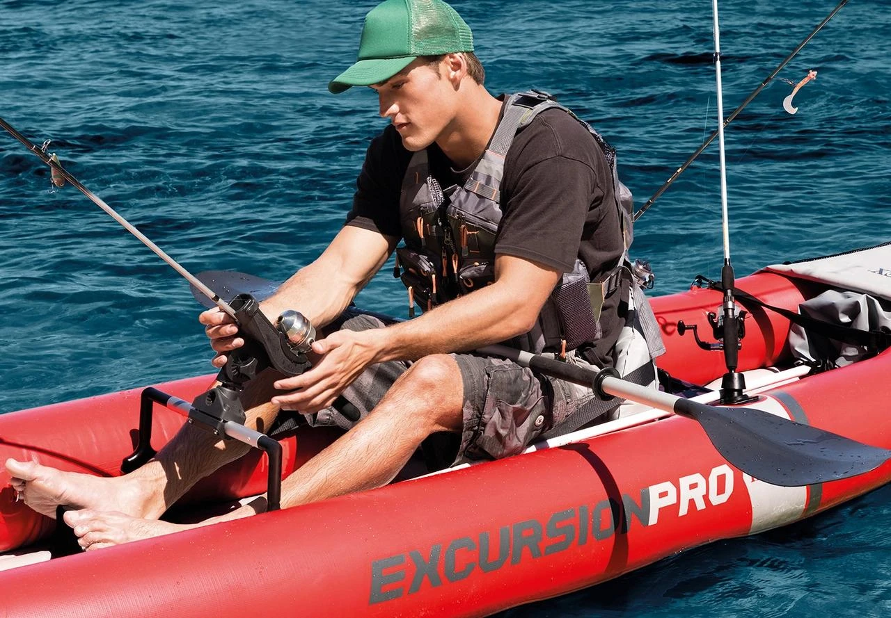 Pripučiama Baidarė (dvivietė) INTEX Excursion Pro K2, Kayak 384x94x46cm