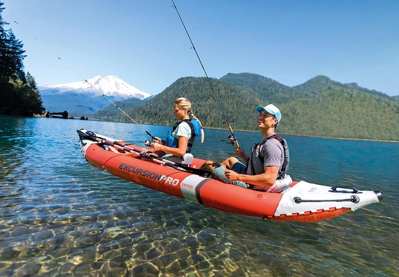 Pripučiama Baidarė (dvivietė) INTEX Excursion Pro K2, Kayak 384x94x46cm