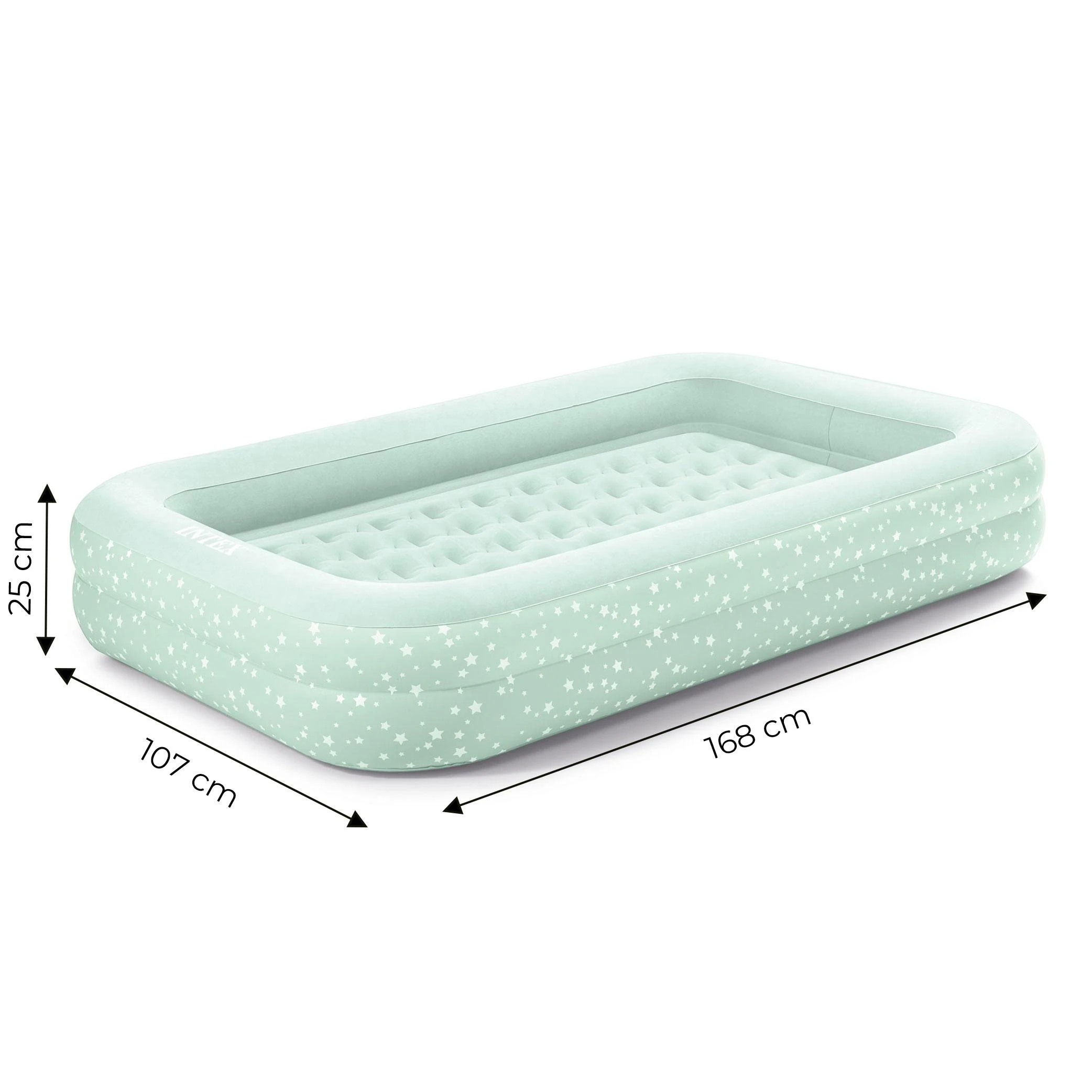 Intex Pripučiamas čiužinys-lova vaikams 66810NP 107x168x25cm 3-6m.