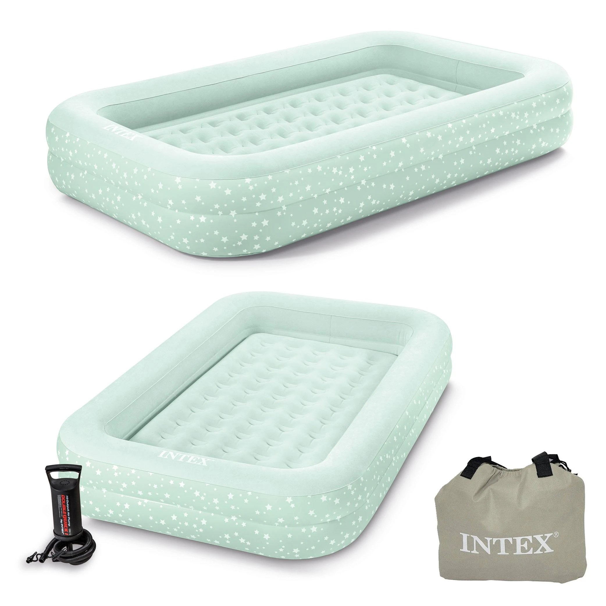 Intex Pripučiamas čiužinys-lova vaikams 66810NP 107x168x25cm 3-6m.