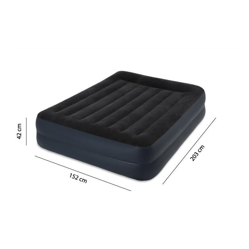 Pripučiamas čiužinys - lova INTEX Pillow Rest (Queen) Dura Beam 203x152x42 64124