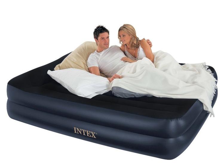 Pripučiamas čiužinys - lova INTEX Pillow Rest (Queen) Dura Beam 203x152x42 64124