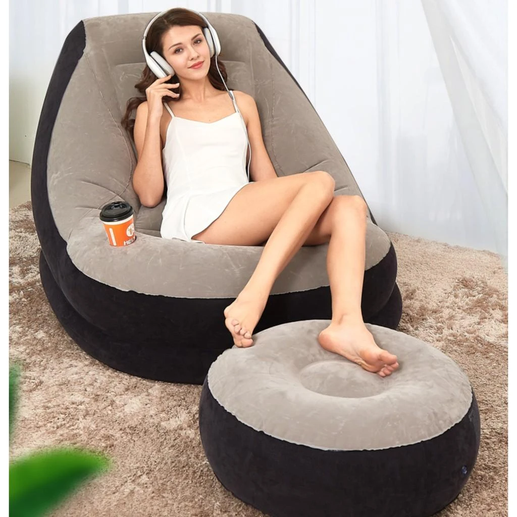 Fotelis Pripučiama kedė su pufu INTEX Ultra Lounge 102x137x76cm, 64x28cm