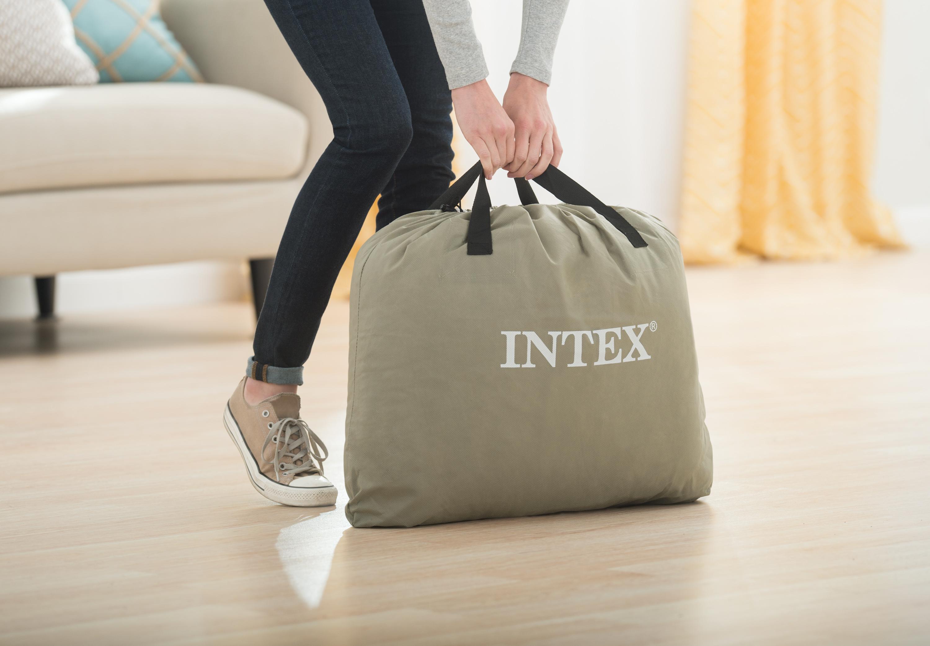 Pripučiamas čiužinys - lova INTEX Pillow Rest (Queen) Dura Beam 203x152x42 64124