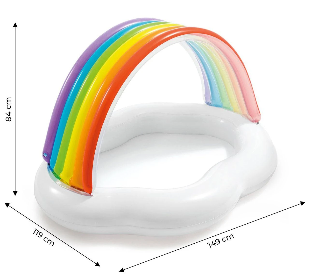 Intex Pripučiamas Vaikų Baseinas 142x119x84cm