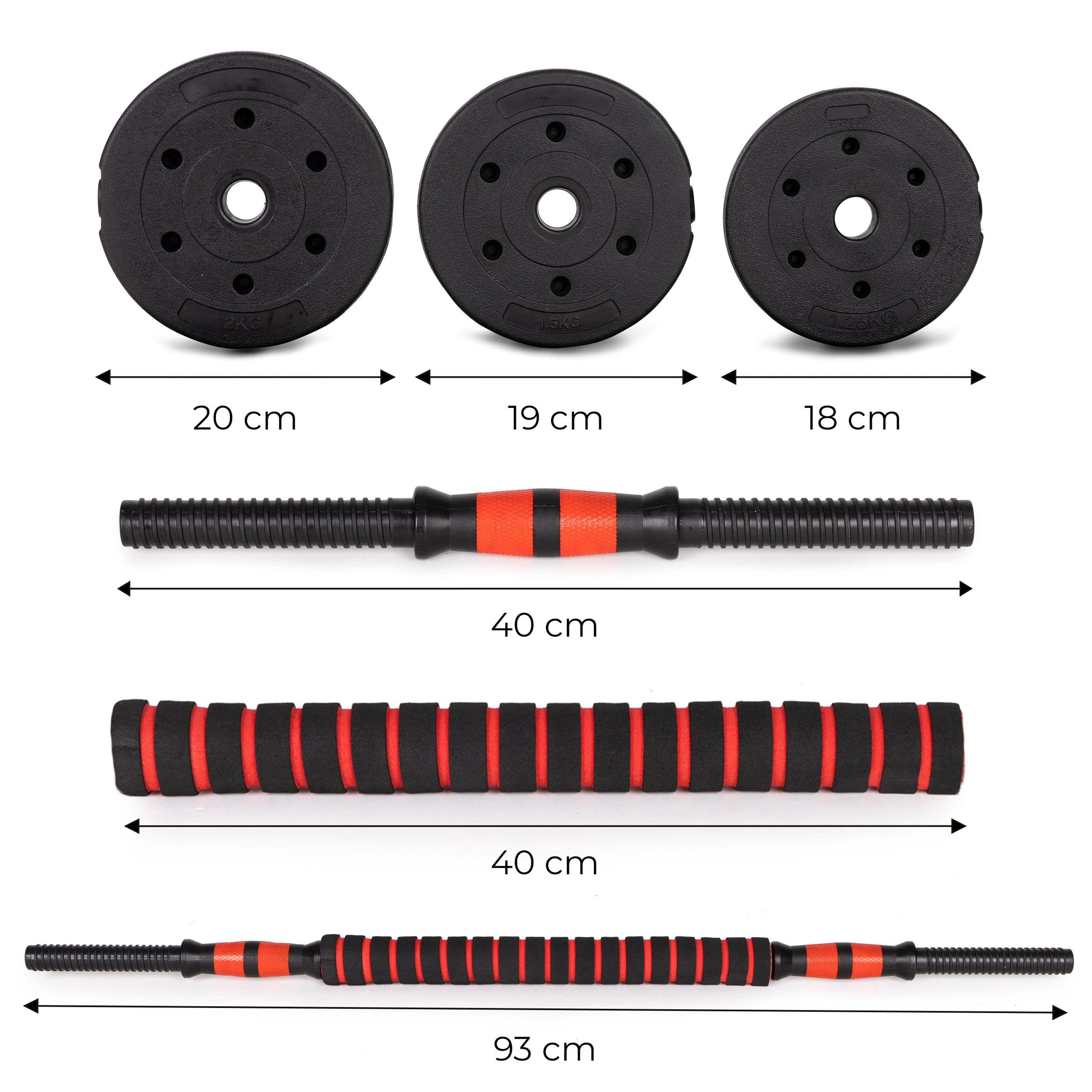Modernhome Reguliuojamų hantelių rinkinys 20kg (2x10kg)