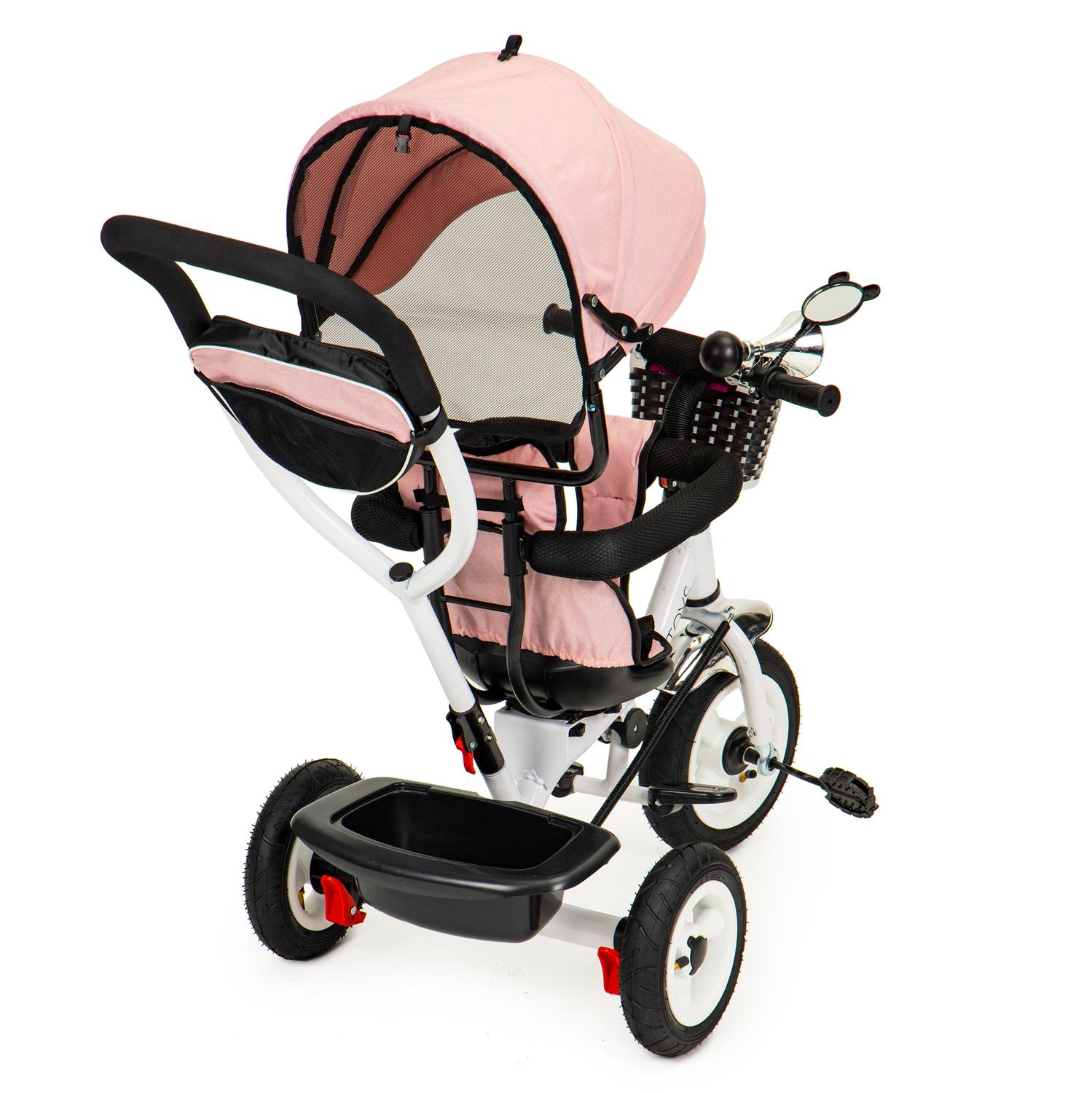 Ecotoys Triratukas Eco Toys, rožinis
