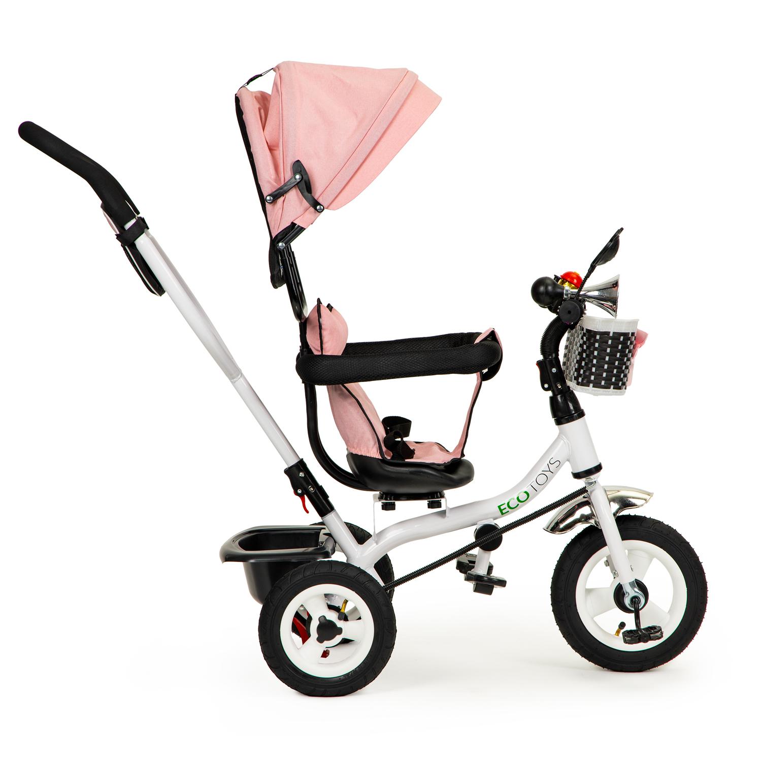 Ecotoys Triratukas Eco Toys, rožinis