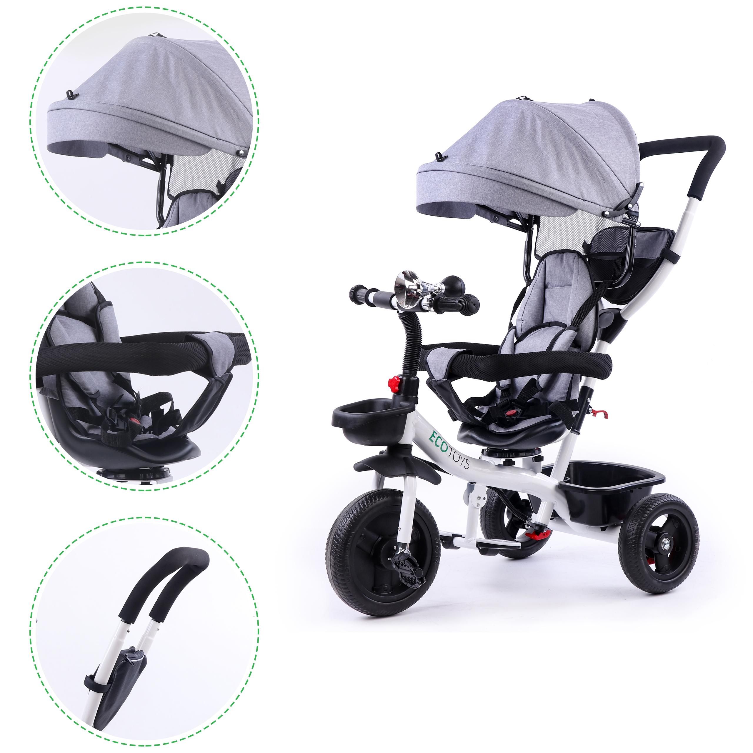 triratukas su pasukama sėdyne 360' ECOTOYS