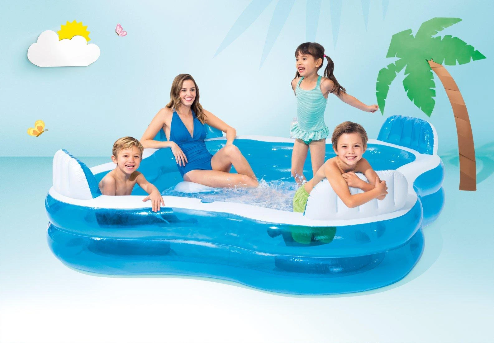 Intex Pripučiamas baseinas Swim Center Family Lounge, 56475NP