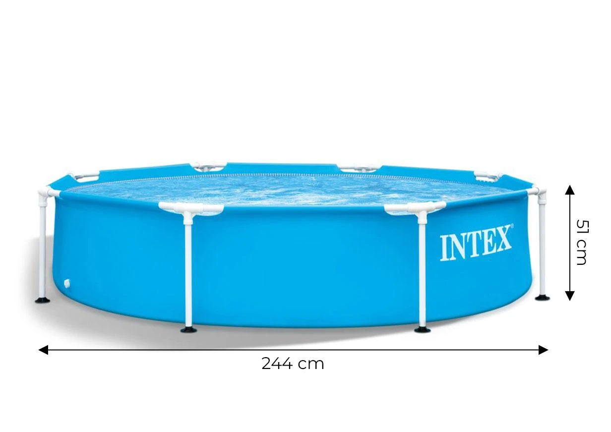 Intex Baseinas Metal Frame, 244x51cm