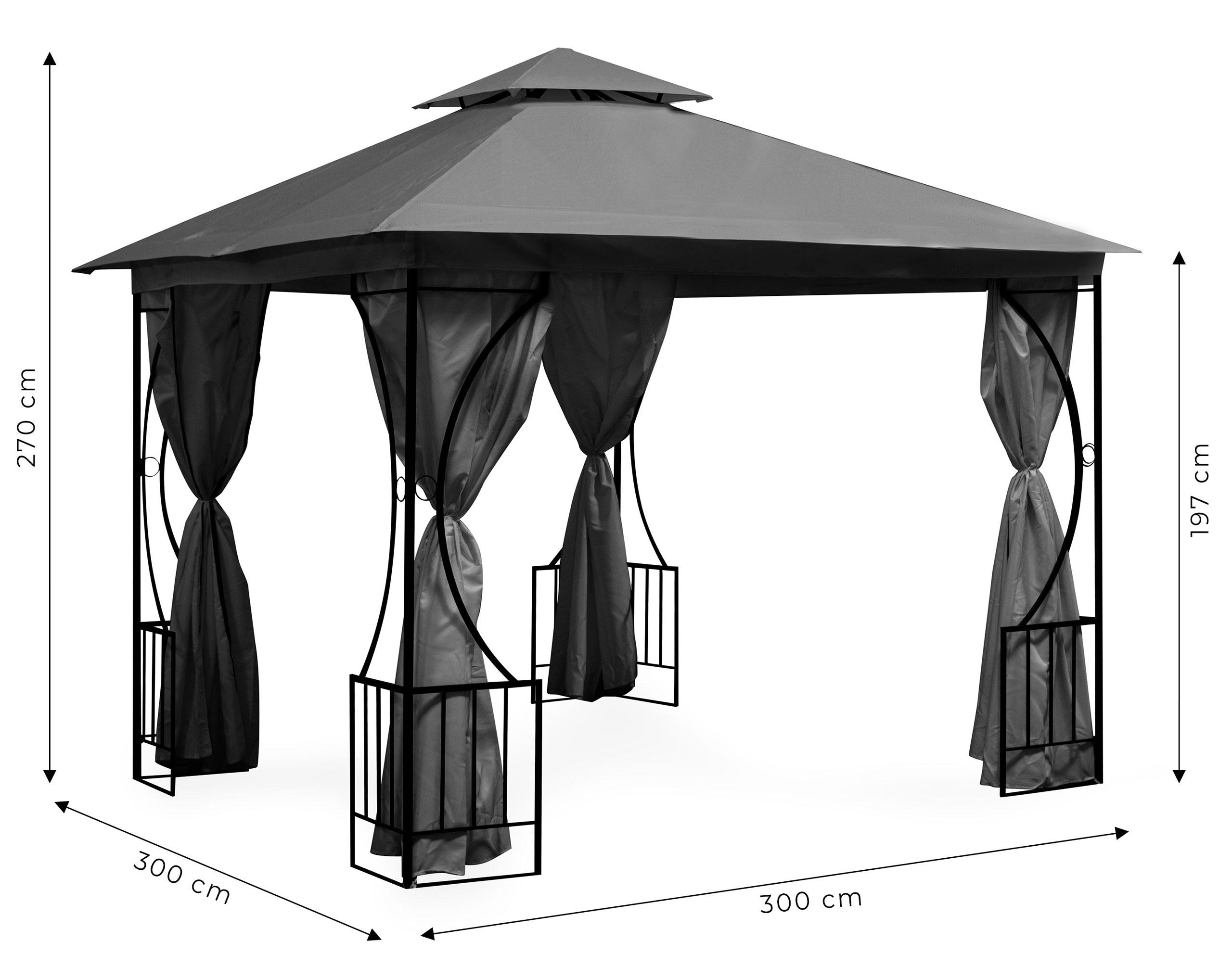 MultiGarden Sodo palapinė su tinkleliu nuo uodų 3 x 3m