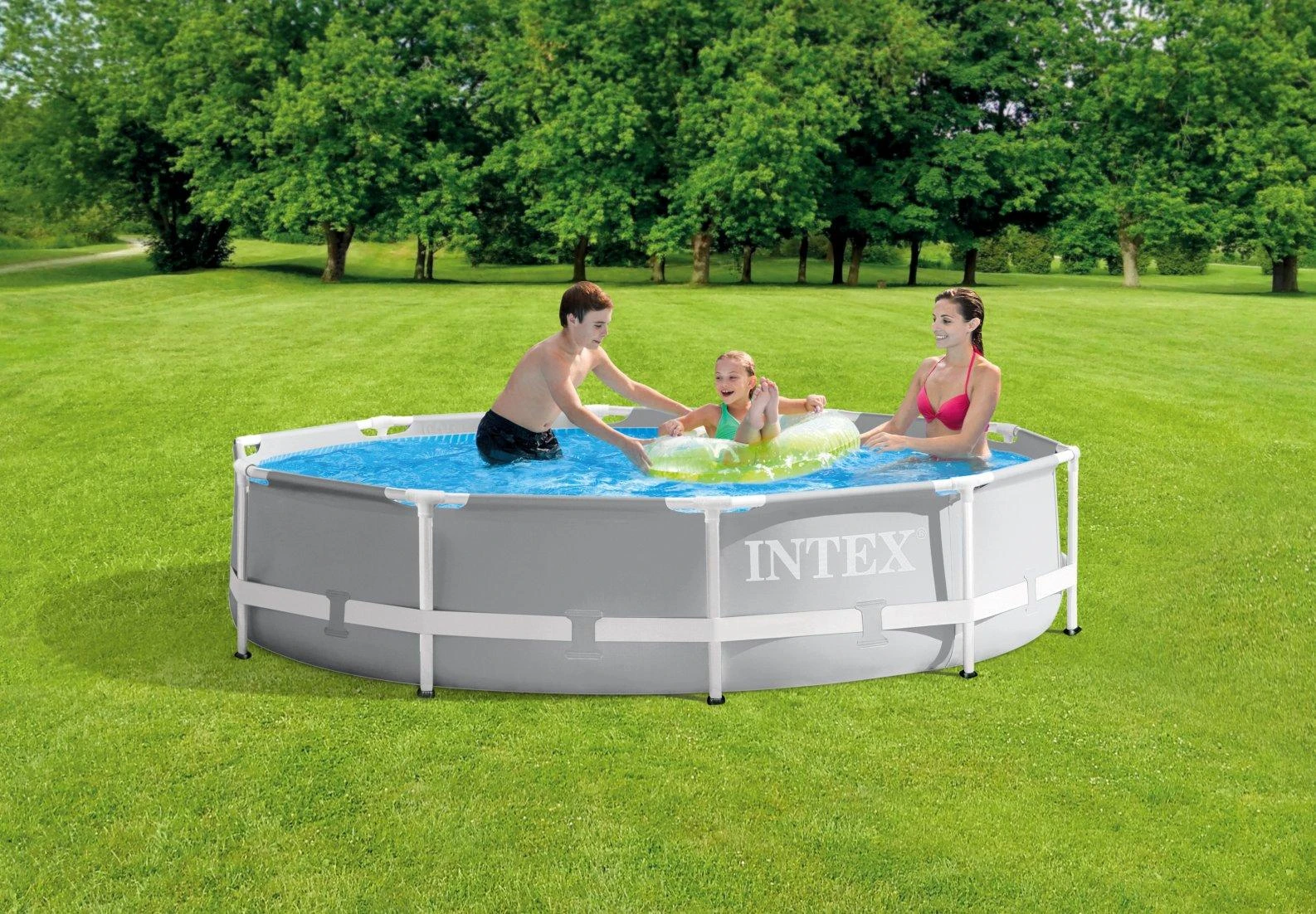 Intex Prism Frame Premium Pool Pilkas, 305x76 cm