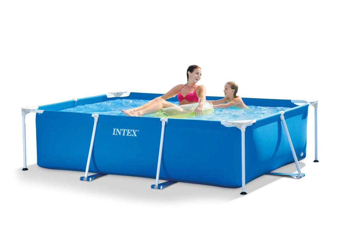 Stačiakampio formos sodo rėmas baseinas 220 x 150 cm 28270 INTEX