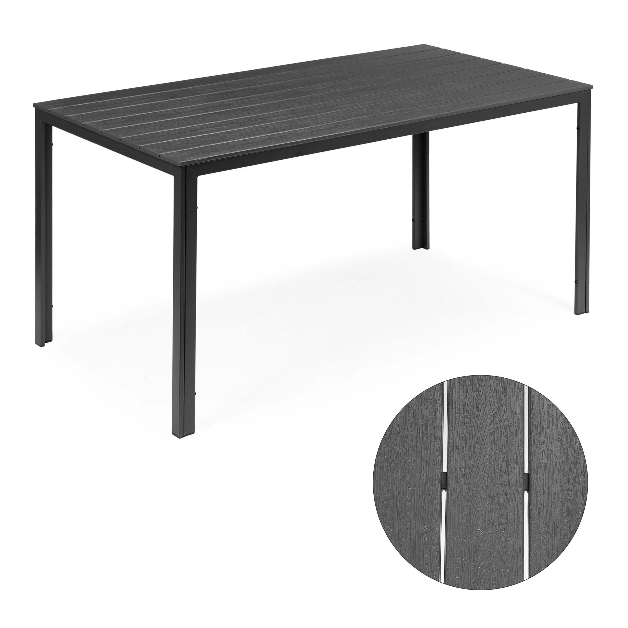 Modernhome Didelis sodo stalas 156x78 cm