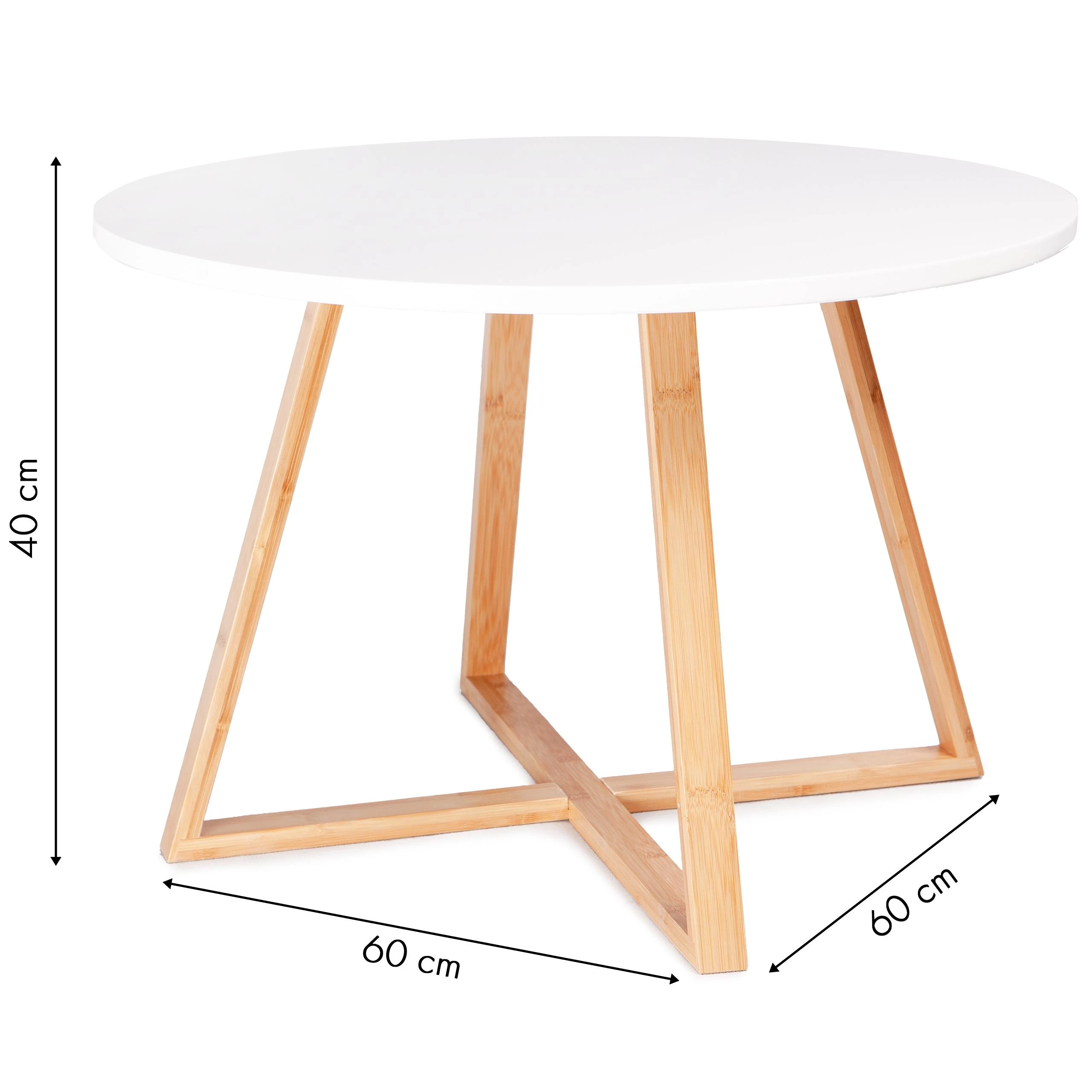 Modernhome Modernus skandinaviškas kavos staliukas 60cm