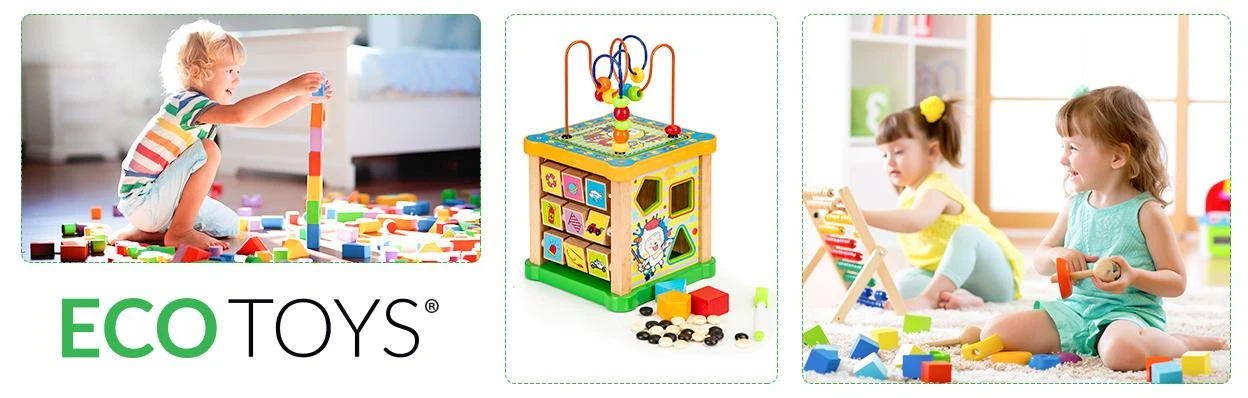 Cube Medinis rūšiuotojas lavinantis kubas + lenta mula Ecotoys
