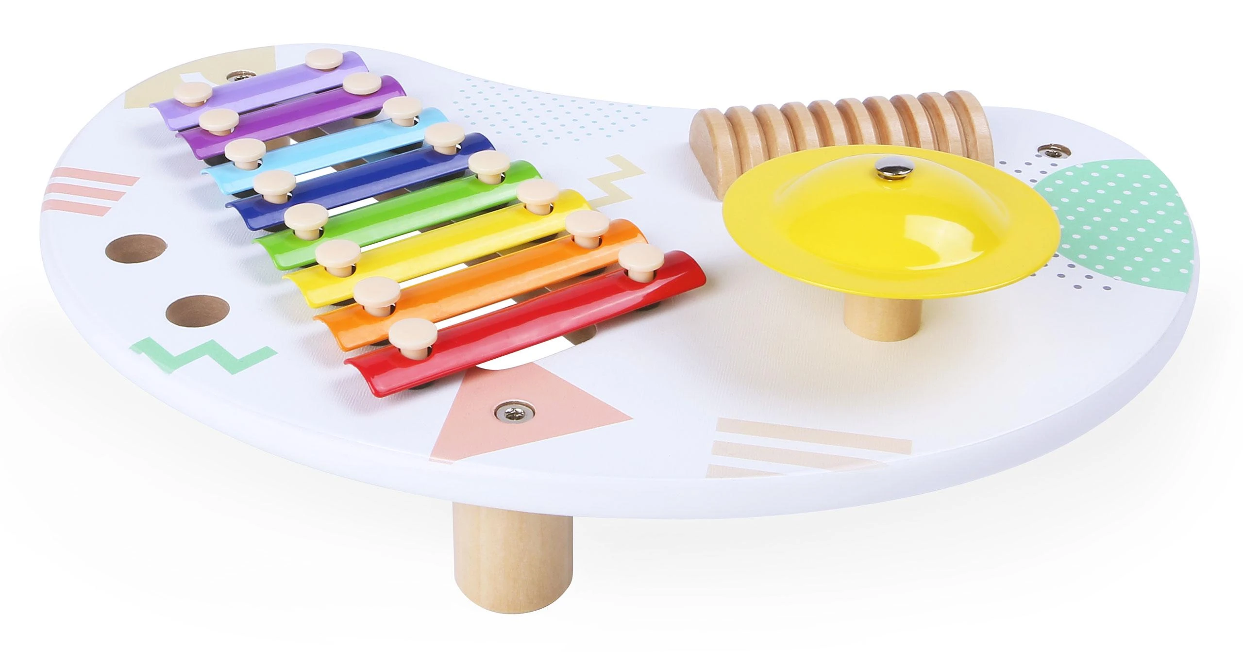 Muzikinis staliukas su cimbolais ECOTOYS +18 mėn.