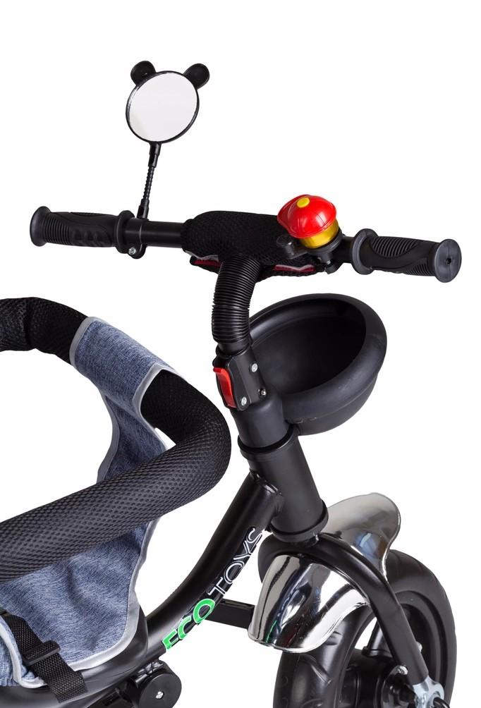 Ecotoys Triratukas su pasukama sėdyne Eco Toys, mėlynas