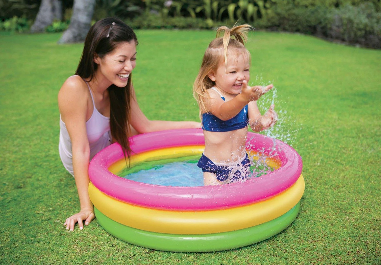 Vaikiškas baseinas vaivorykštė 58924 INTEX