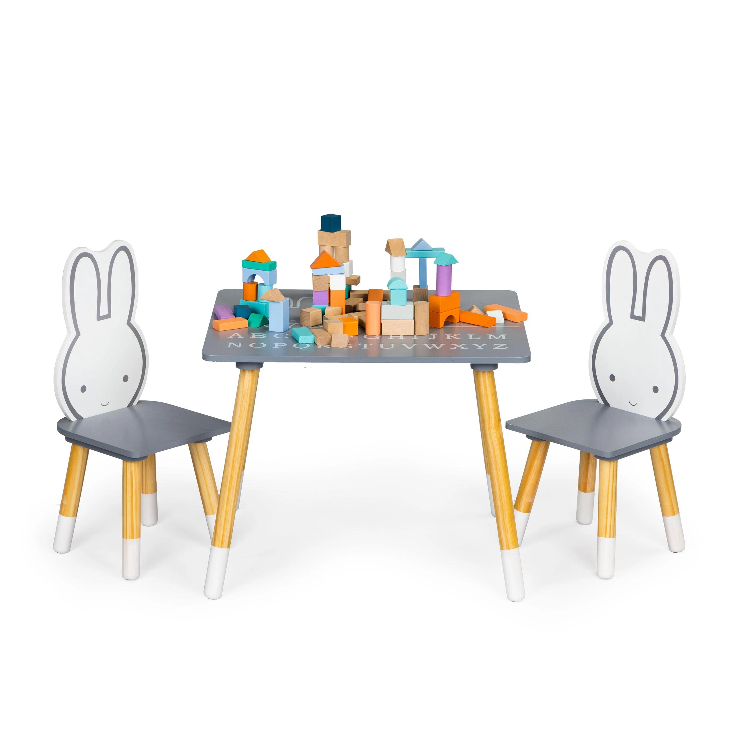 Ecotoys Baldų komplektas Eko Žaislas Zuikis
