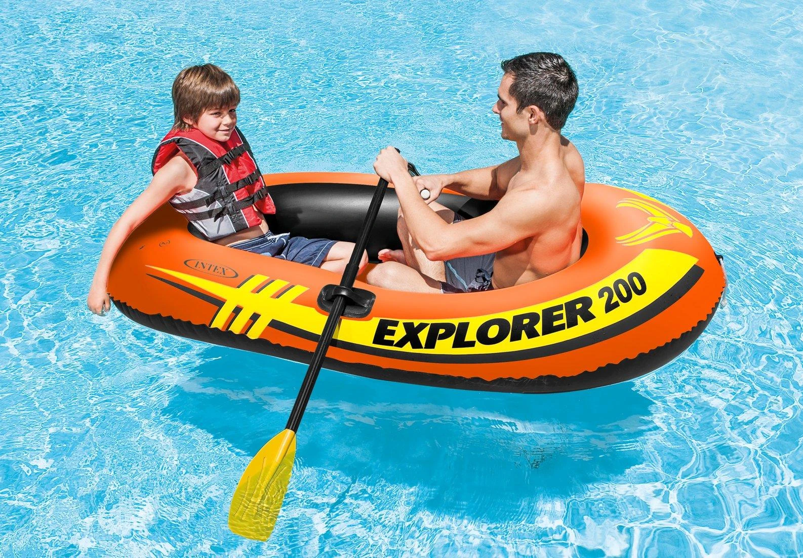 Intex French Oars Geltona/Juodas