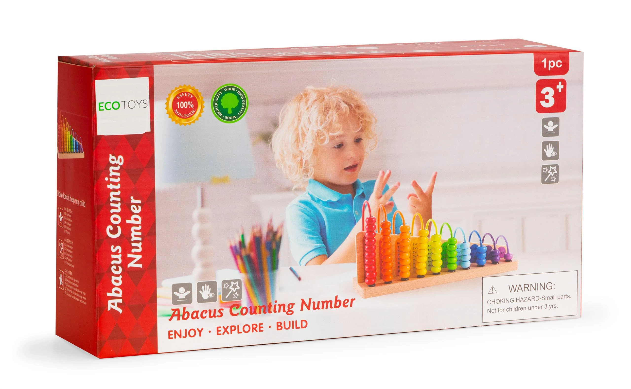 Ecotoys Medinis edukacinis abakas