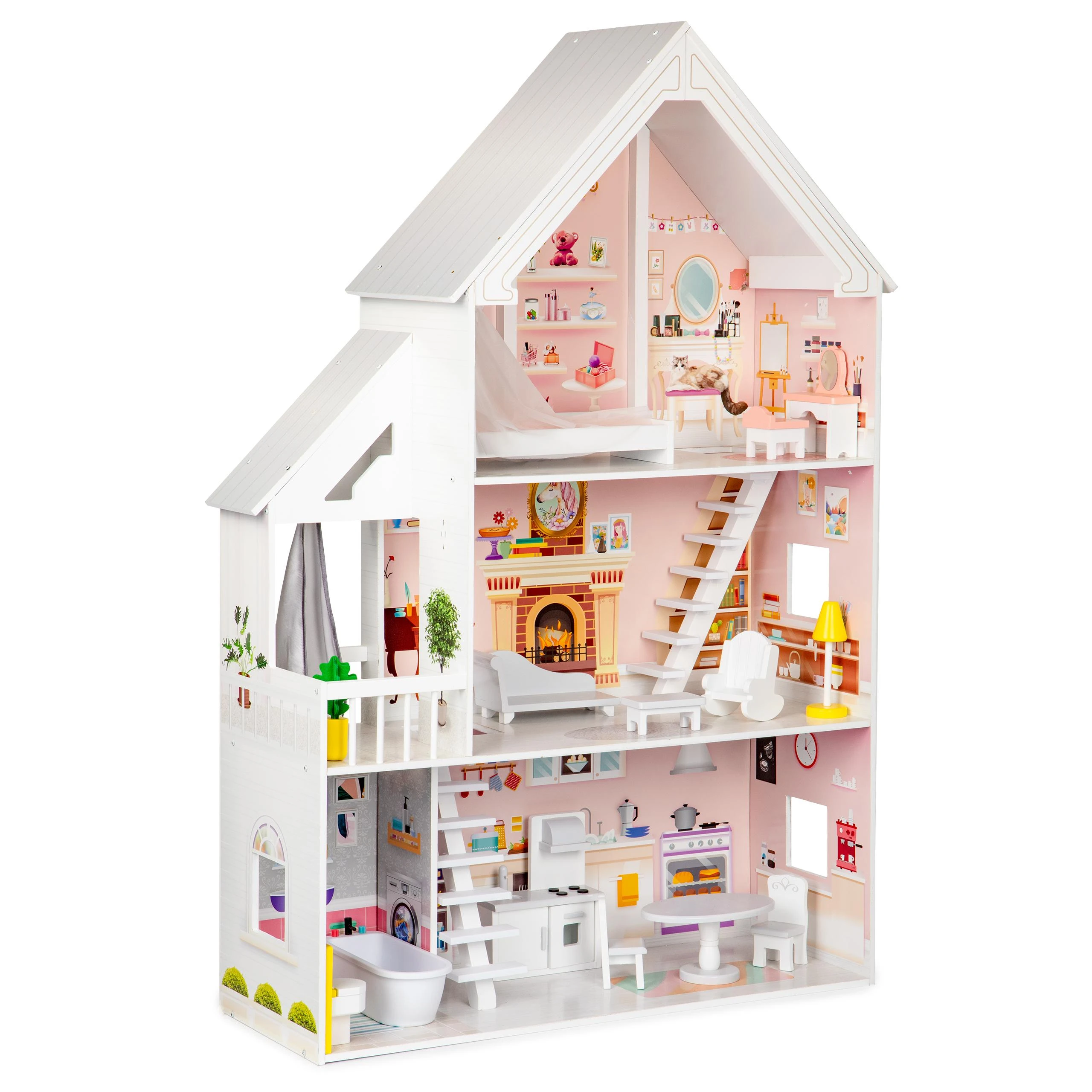 Medinis lėlių namelis XXL Powder Residence ECOTOYS