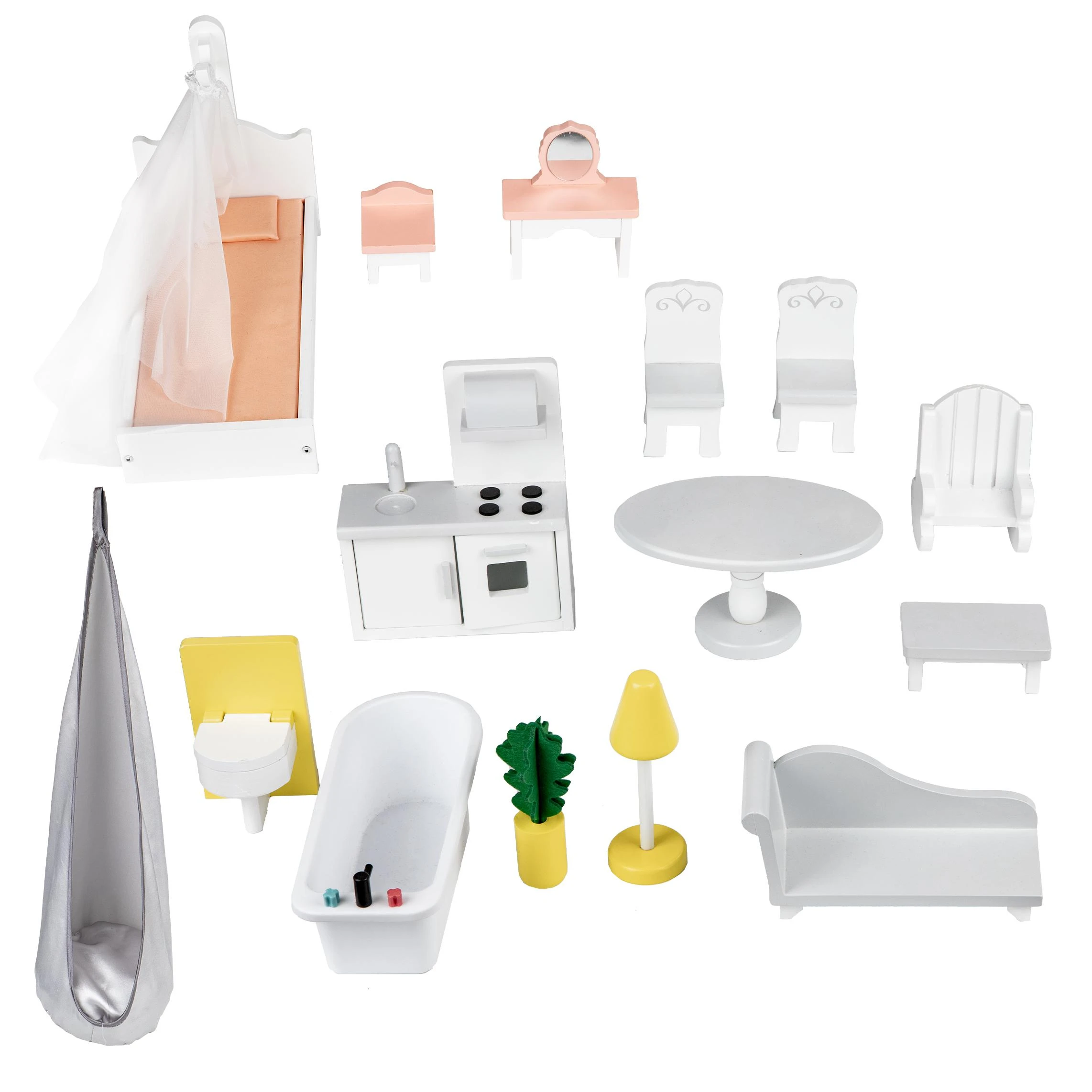Medinis lėlių namelis XXL Powder Residence ECOTOYS