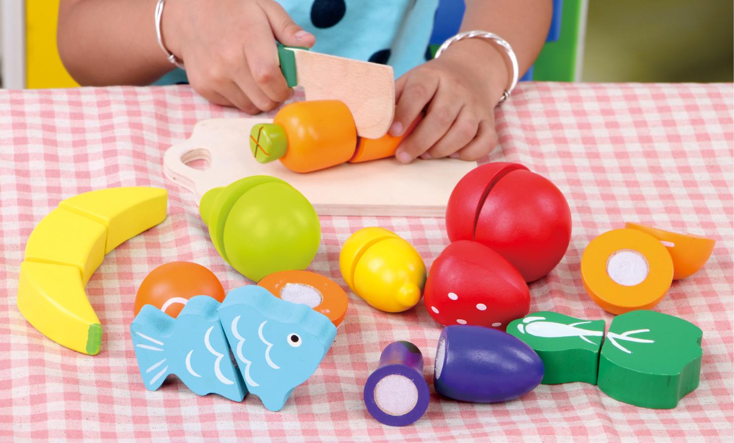 Vaisių ir daržovių rinkinys Ecotoys (13 vnt.)