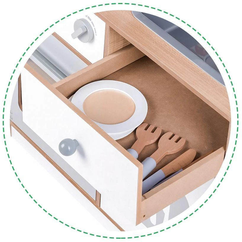 Ecotoys Medinė virtuvėlė Eko Žaislas Kulinaras