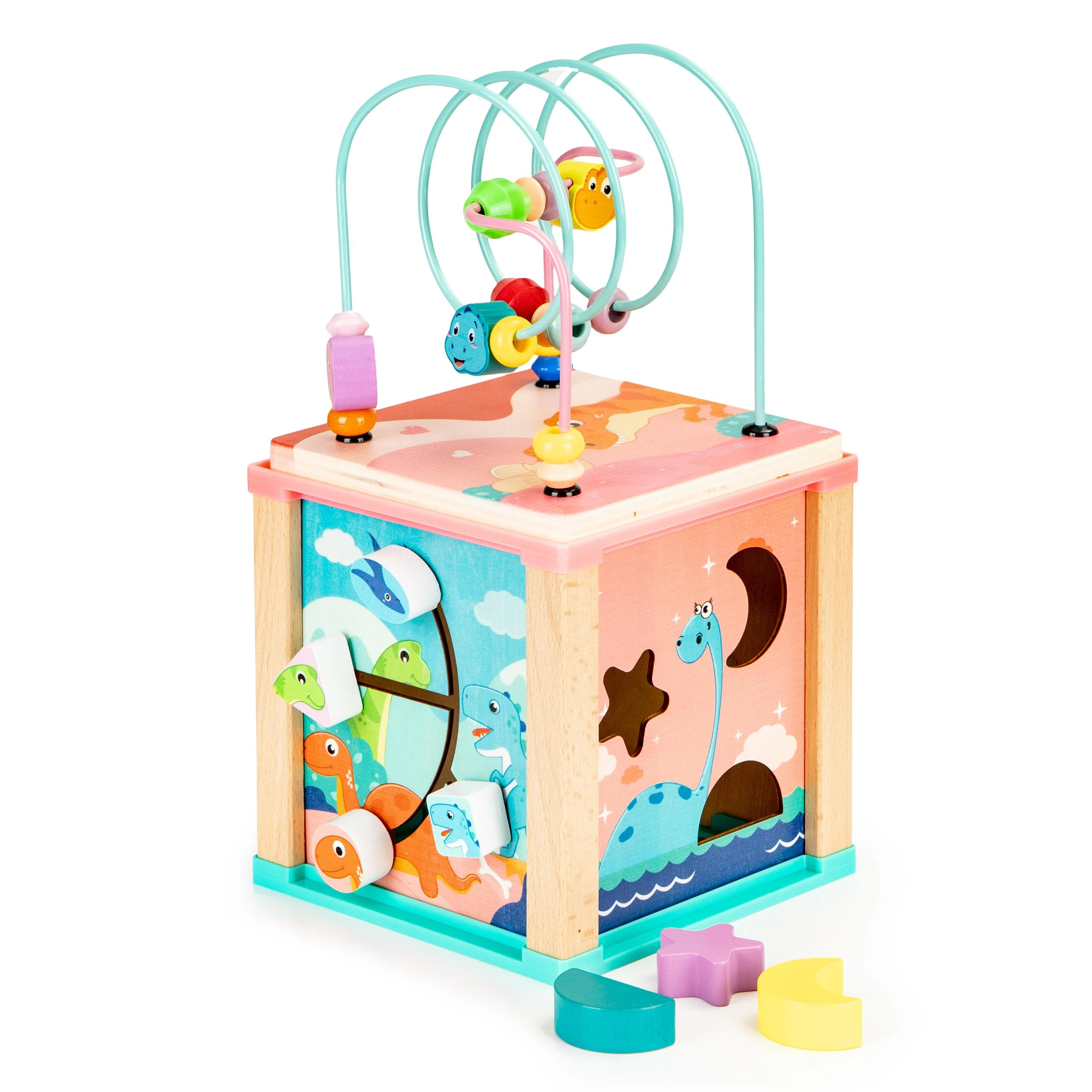 Cube Medinis lavinantis kubas, ECOTOYS mula rūšiuotojas