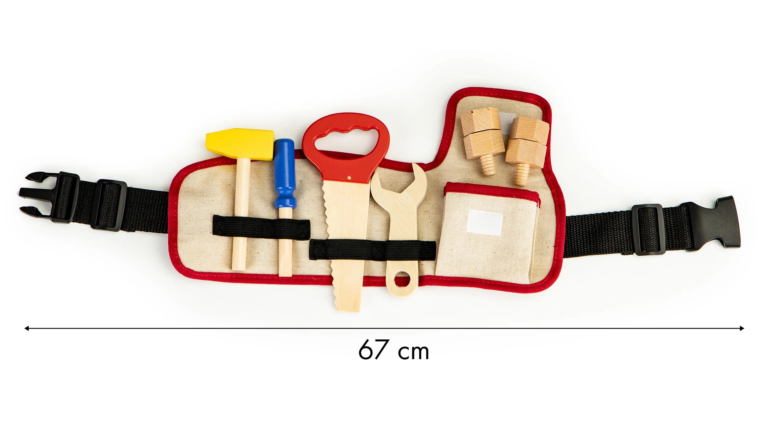 Mediniai įrankiai su diržu Ecotoys DIY