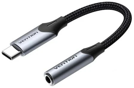 Ausinių lizdo USB-C adapteris iki 3.5 mm Vention BGJHA 0.1 m