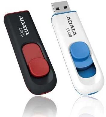 Ištraukiamas atmintukas Adata C008 16GB Baltas/mėlynas