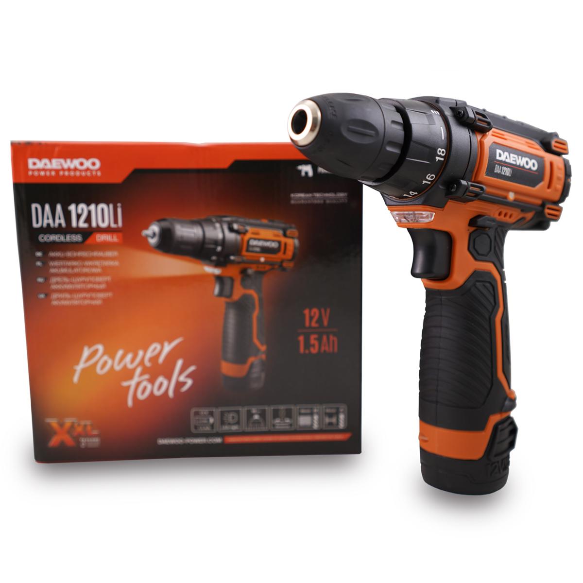 Akumuliatorinis gręžtuvas DAEWOO DAA 1210Li